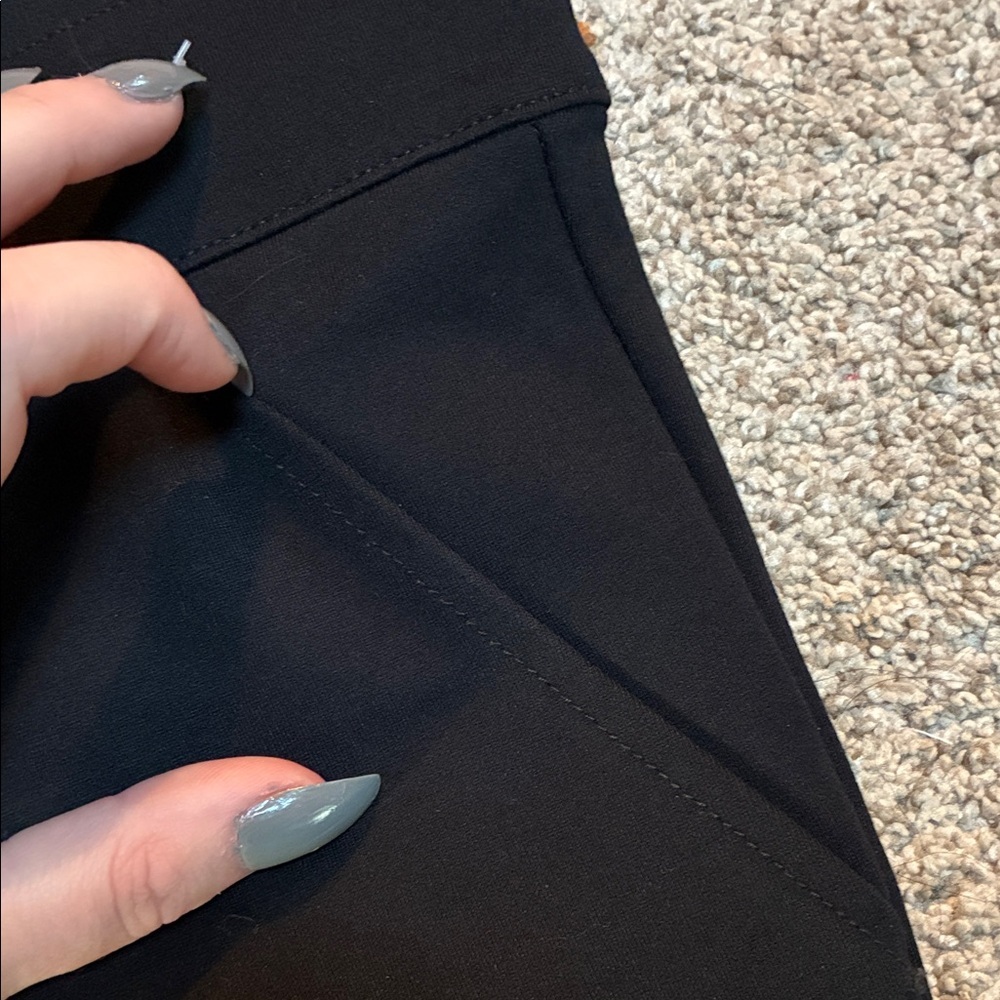 Women’s Flare Black Trousers Size Large - Picture 6 of 8